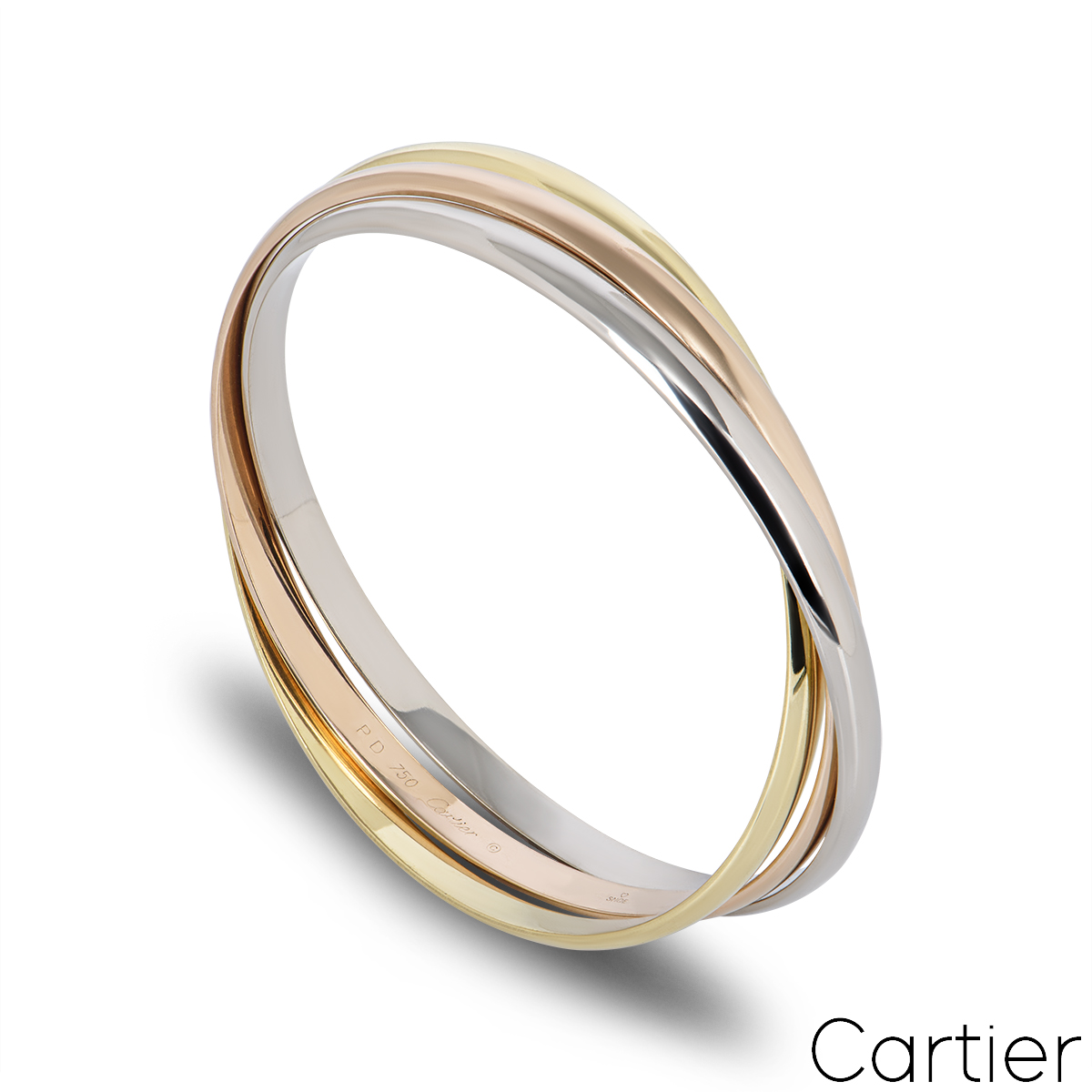Cartier Tri-Colour Gold Trinity Bracelet Cartier B6013302
